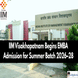 IIM Visakhapatnam Begins EMBA Admission for Summer Batch 2026–28; Apply by April 27 @iimv.ac.in